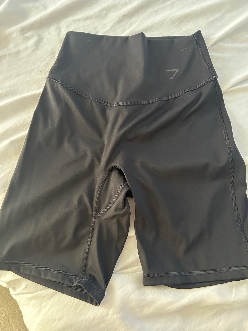 Classic Black Gym Shark High-Waisted Women’s Spandex Shorts